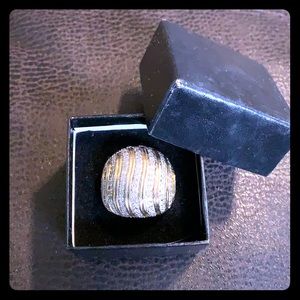 Size 7 Gold Diamond Ring. NWT